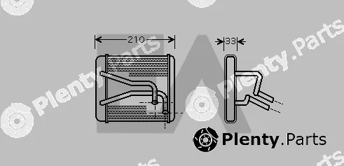 Eaclima 45C36011 — Heat Exchanger, interior heating