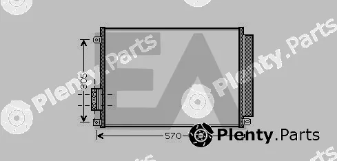 Eaclima 30C25042 — Condenser, air conditioning