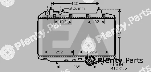 Eaclima 31R26061 — Radiator, engine cooling