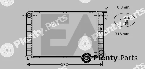 Eaclima 31R78025 — Radiator, engine cooling