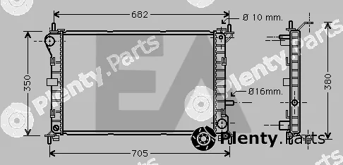 Eaclima 31R22074 — Radiator, engine cooling