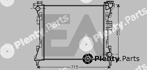 Eaclima 31R12028 — Radiator, engine cooling