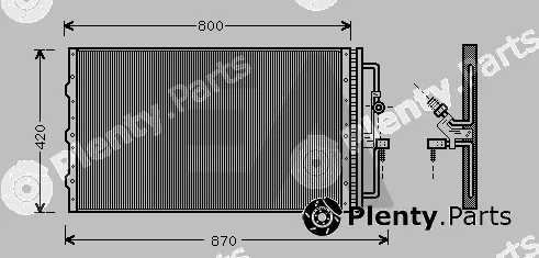 Eaclima 30C54010 — Condenser, air conditioning