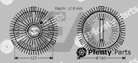 Eaclima 35C50D15 — Fan Wheel, engine cooling