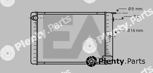 Eaclima 31R78008 — Radiator, engine cooling