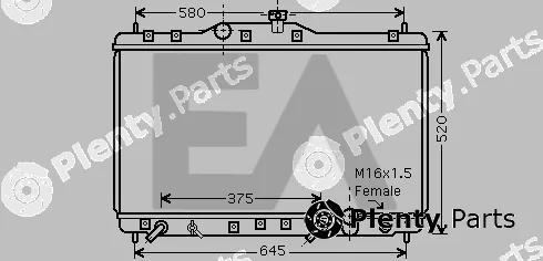 Eaclima 31R26116 — Radiator, engine cooling