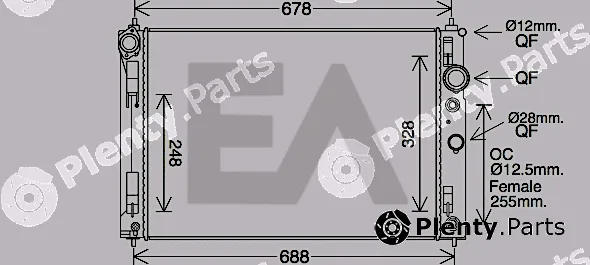 Eaclima 31R18162 — Radiator, engine cooling