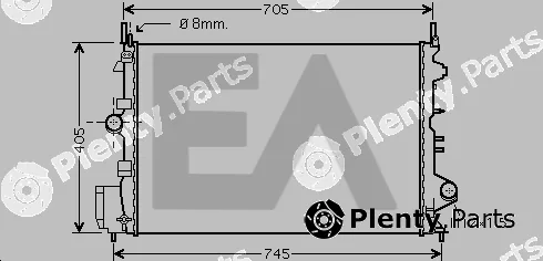 Eaclima 31R54222 — Radiator, engine cooling