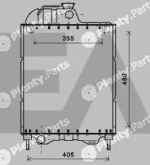 Eaclima 31R06001 — Radiator, engine cooling