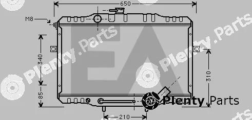 Eaclima 31R28020 — Radiator, engine cooling