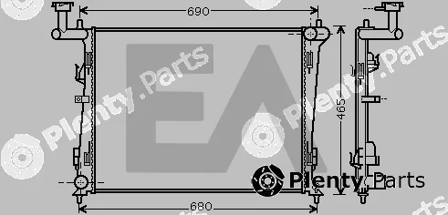 Eaclima 31R36030 — Radiator, engine cooling