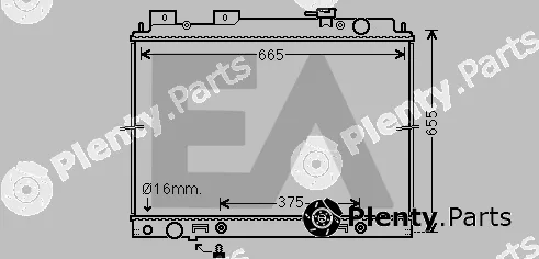 Eaclima 31R18154 — Radiator, engine cooling
