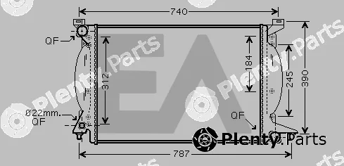 Eaclima 31R02052 — Radiator, engine cooling
