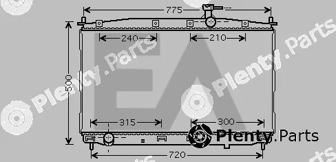Eaclima 31R28057 — Radiator, engine cooling