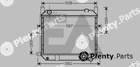 Eaclima 31R18082 — Radiator, engine cooling