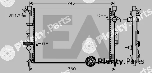 Eaclima 31R22134 — Radiator, engine cooling