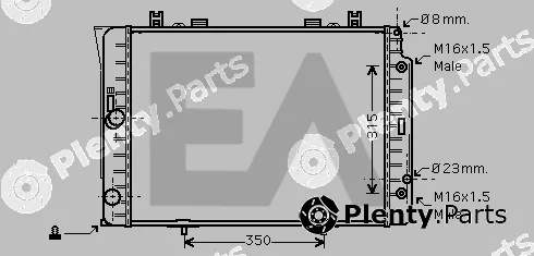 Eaclima 31R50122 — Radiator, engine cooling