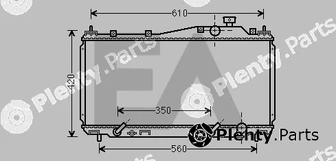 Eaclima 31R26079 — Radiator, engine cooling