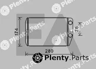 Eaclima 45C25011 — Heat Exchanger, interior heating