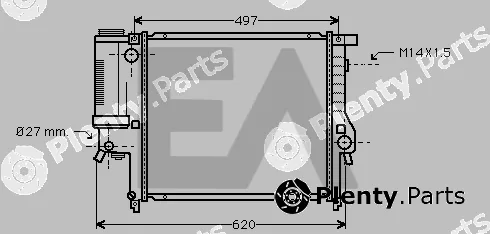 Eaclima 31R07054 — Radiator, engine cooling