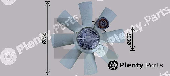 Eaclima 35C76C09 — Fan Wheel, engine cooling