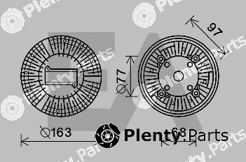 Eaclima 35C47D09 — Fan Wheel, engine cooling