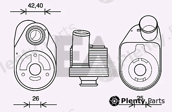 Eaclima 37G30001 — Oil Cooler, engine oil