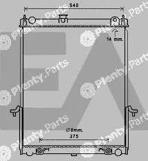 Eaclima 31R18145 — Radiator, engine cooling