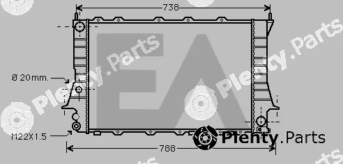 Eaclima 31R02076 — Radiator, engine cooling