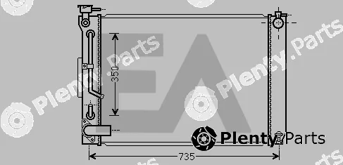 Eaclima 31R71266 — Radiator, engine cooling