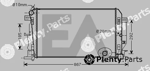 Eaclima 31R77060 — Radiator, engine cooling