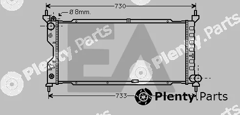 Eaclima 31R54161 — Radiator, engine cooling