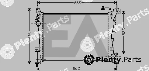 Eaclima 31R25127 — Radiator, engine cooling
