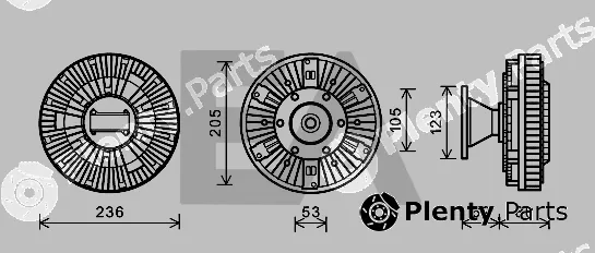 Eaclima 35C16D03 — Fan Wheel, engine cooling