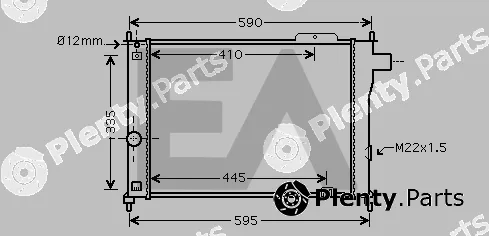 Eaclima 31R54078 — Radiator, engine cooling