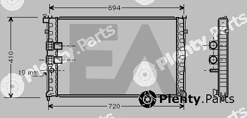 Eaclima 31R55036 — Radiator, engine cooling