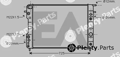 Eaclima 31R54164 — Radiator, engine cooling