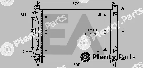 Eaclima 31R02047 — Radiator, engine cooling