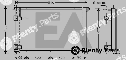 Eaclima 31R60060 — Radiator, engine cooling