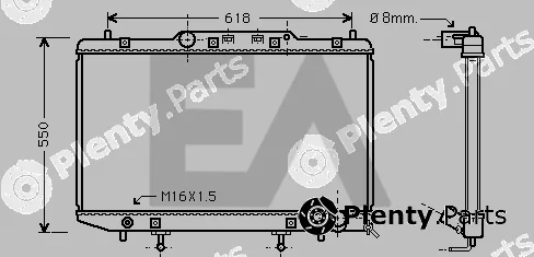 Eaclima 31R71125 — Radiator, engine cooling