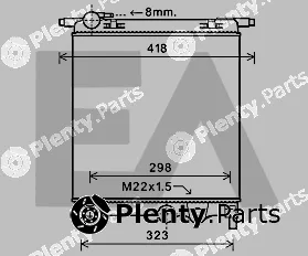 Eaclima 31R77125 — Radiator, engine cooling