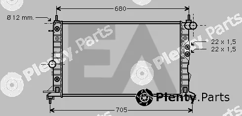 Eaclima 31R54172 — Radiator, engine cooling