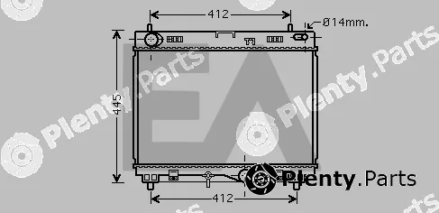 Eaclima 31R71248 — Radiator, engine cooling