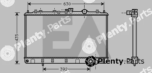 Eaclima 31R28025 — Radiator, engine cooling