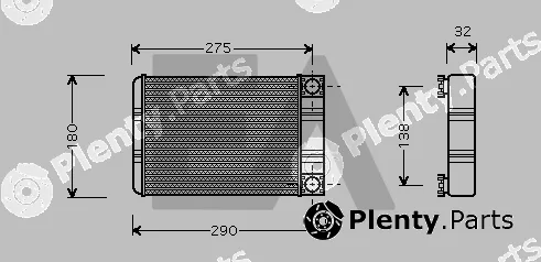 Eaclima 45C50017 — Heat Exchanger, interior heating