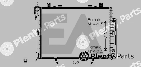 Eaclima 31R50120 — Radiator, engine cooling