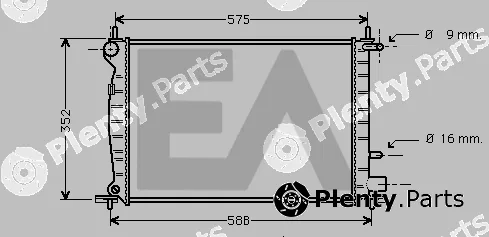 Eaclima 31R22061 — Radiator, engine cooling