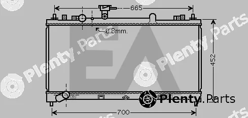 Eaclima 31R52096 — Radiator, engine cooling