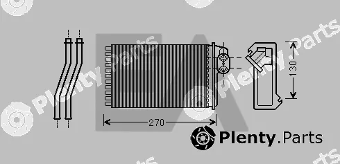 Eaclima 45C55009 — Heat Exchanger, interior heating