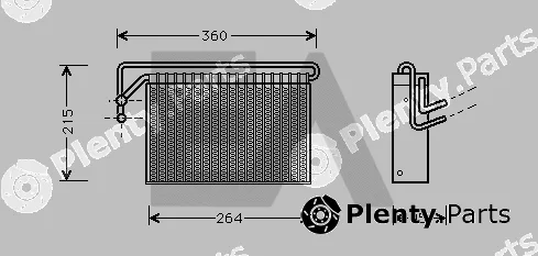 Eaclima 43B07001 — Evaporator, air conditioning